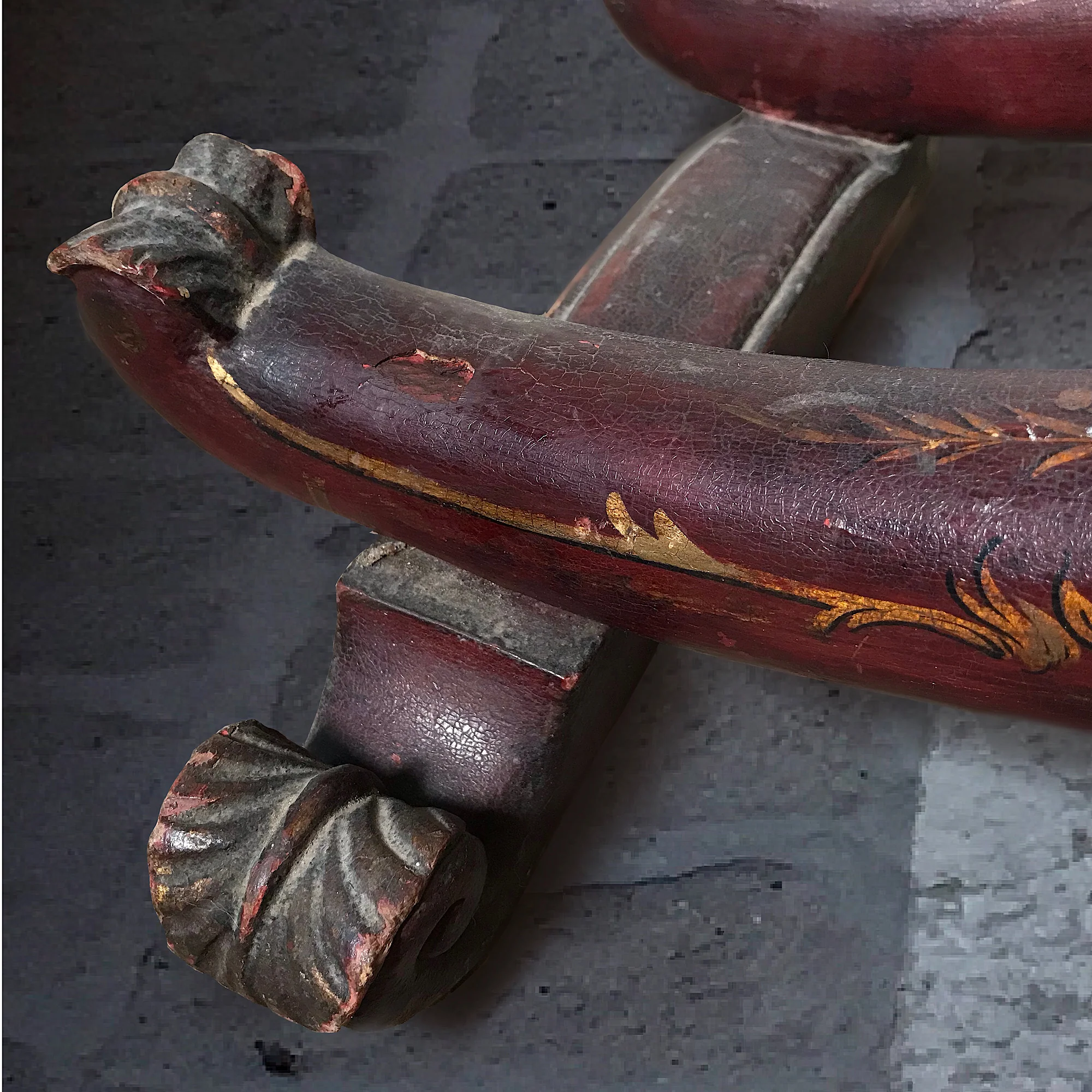 Rare Venetian Gondola Chair (Poltroncina) c. 1735-1760 - Image 8